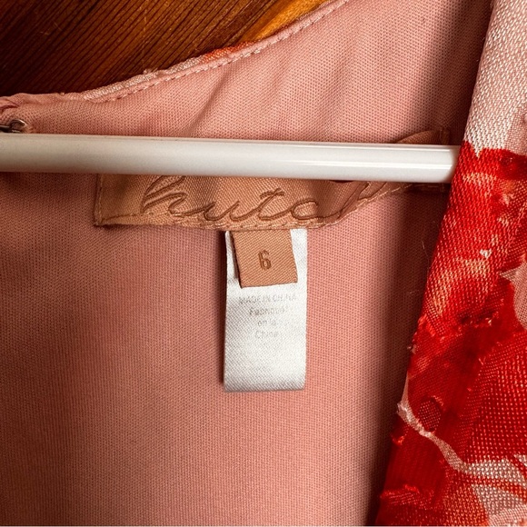 Anthropologie Hutch Amora Burnout Mini Dress Size 6 - Picture 3 of 9